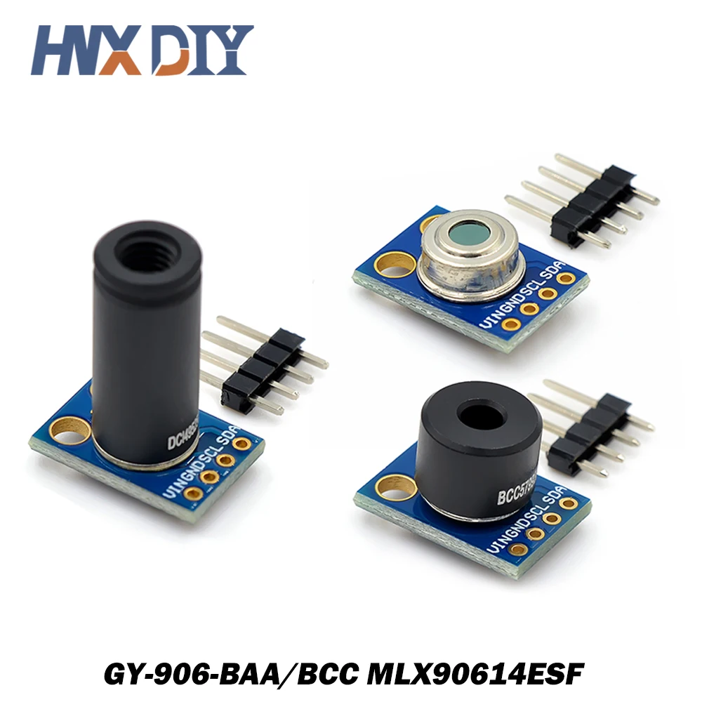 

GY-906-BAA/BCC MLX90614ESF GY-906 New MLX90614 Contactless Temperature Sensor Module Compatible