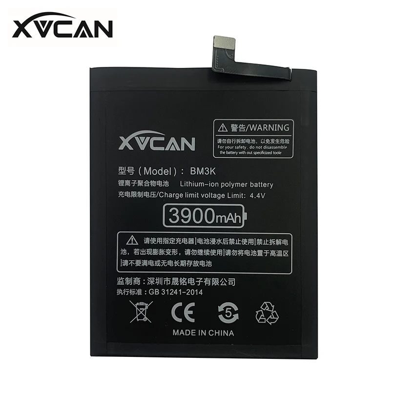 original xvcan battery bm3k for xiaomi mix 3 mix3 3900mah high capacity rechargeable phone replacement batteria akku free global shipping