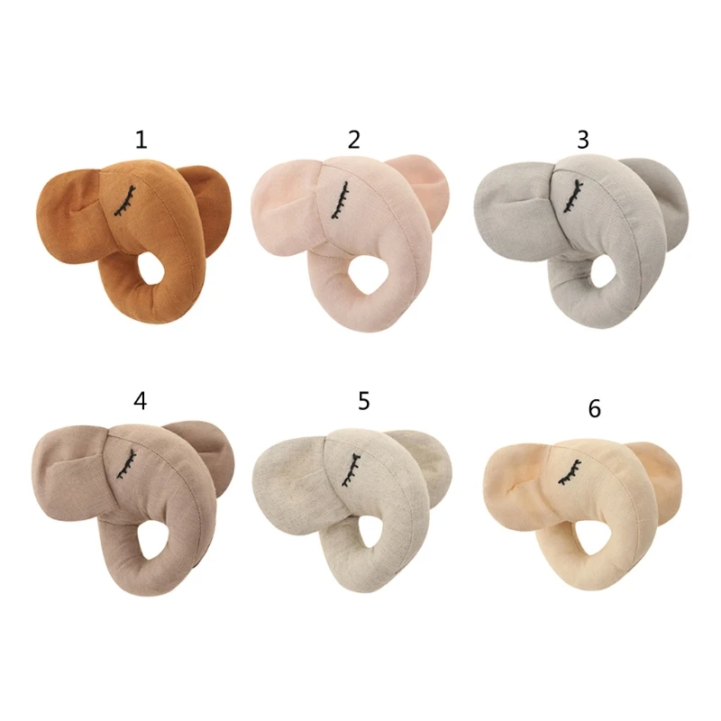 

New Baby Hand Bells Rattles Soft Plush Shaking Toys Newborn Gift Infant Early Educational Toy Cute Elephant Baby Stuff