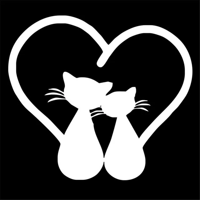 

Двойная мотоциклетная наклейка в виде кошки 2