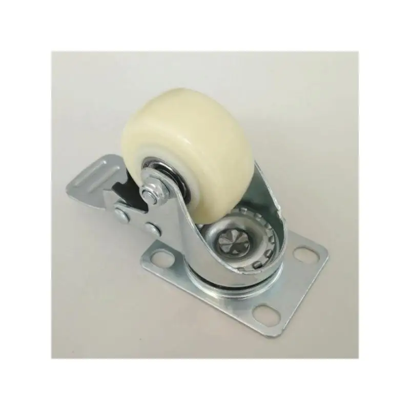 4 упаковки роликов 1 5-дюймовые универсальные тормозные колеса белый нейлон