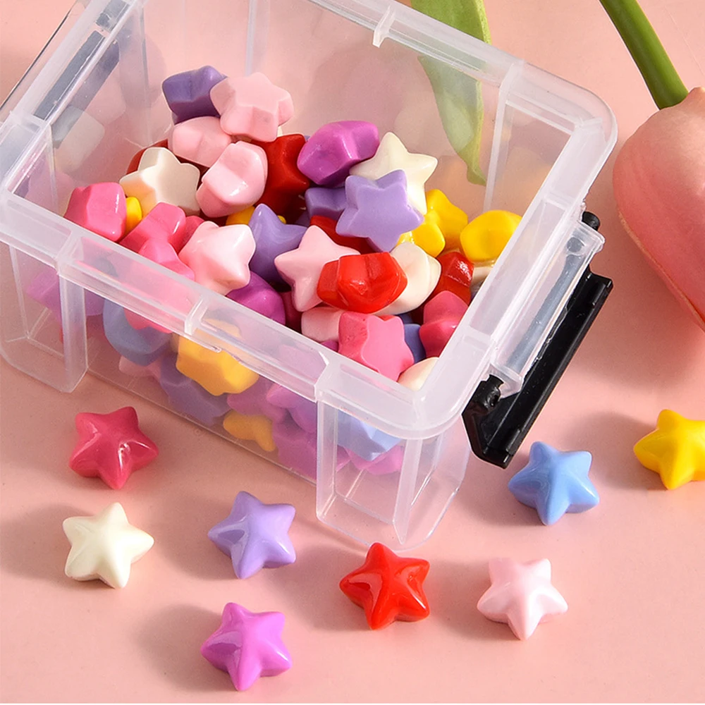 Блестящие шпильки 13x13 мм со звездами 20 шт.