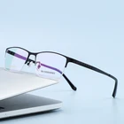 Оптические очки ZIROSAT 71109, очки с полуободковой оправой из чистого титана, Рецептурные очки Rx, мужские очки для мужчин, очки