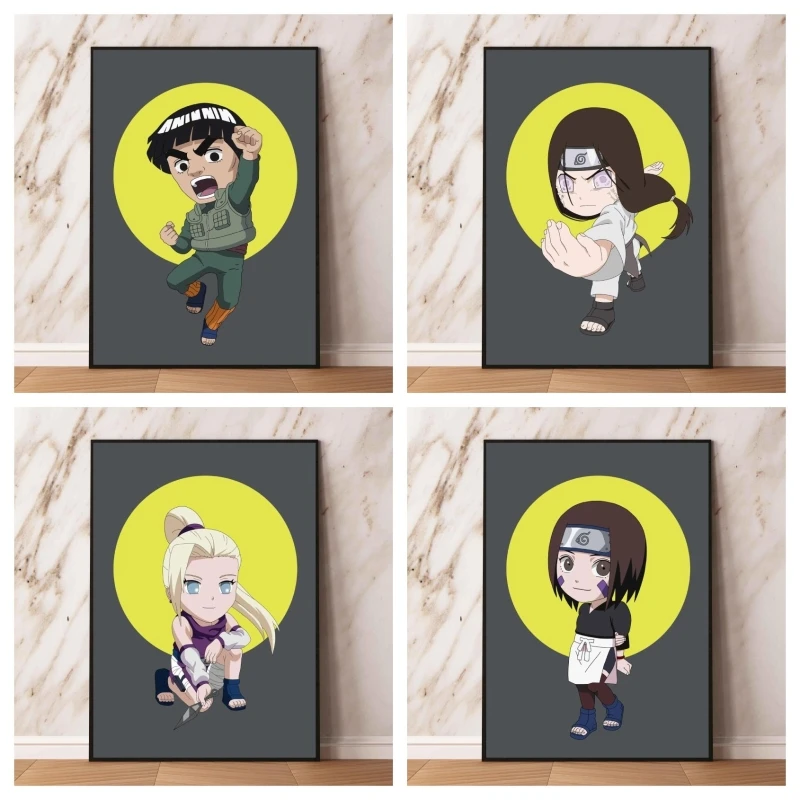 

Anime Character Pictures NARUTO Nohara Rin Hanging Gift Art Wall Stickers Children Gifts Children's Bedroom Decor