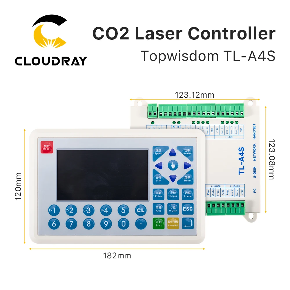 Cloudray TL-A4S CO2 лазерный контроллер для резки