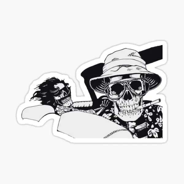

Fear And Dying In Las Vegas 5PCS Stickers for Laptop Window Art Decorations Luggage Wall Anime Cute Car Kid Living Room