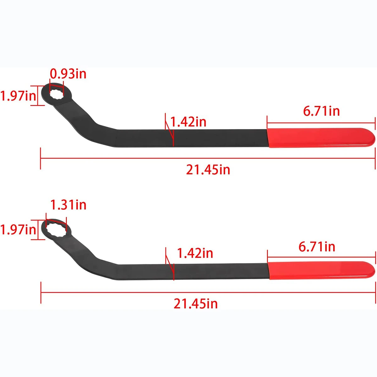Набор гаечных ключей с ремнем под змеиную кожу 2 шт. 1016 подходит для двигателей 2007