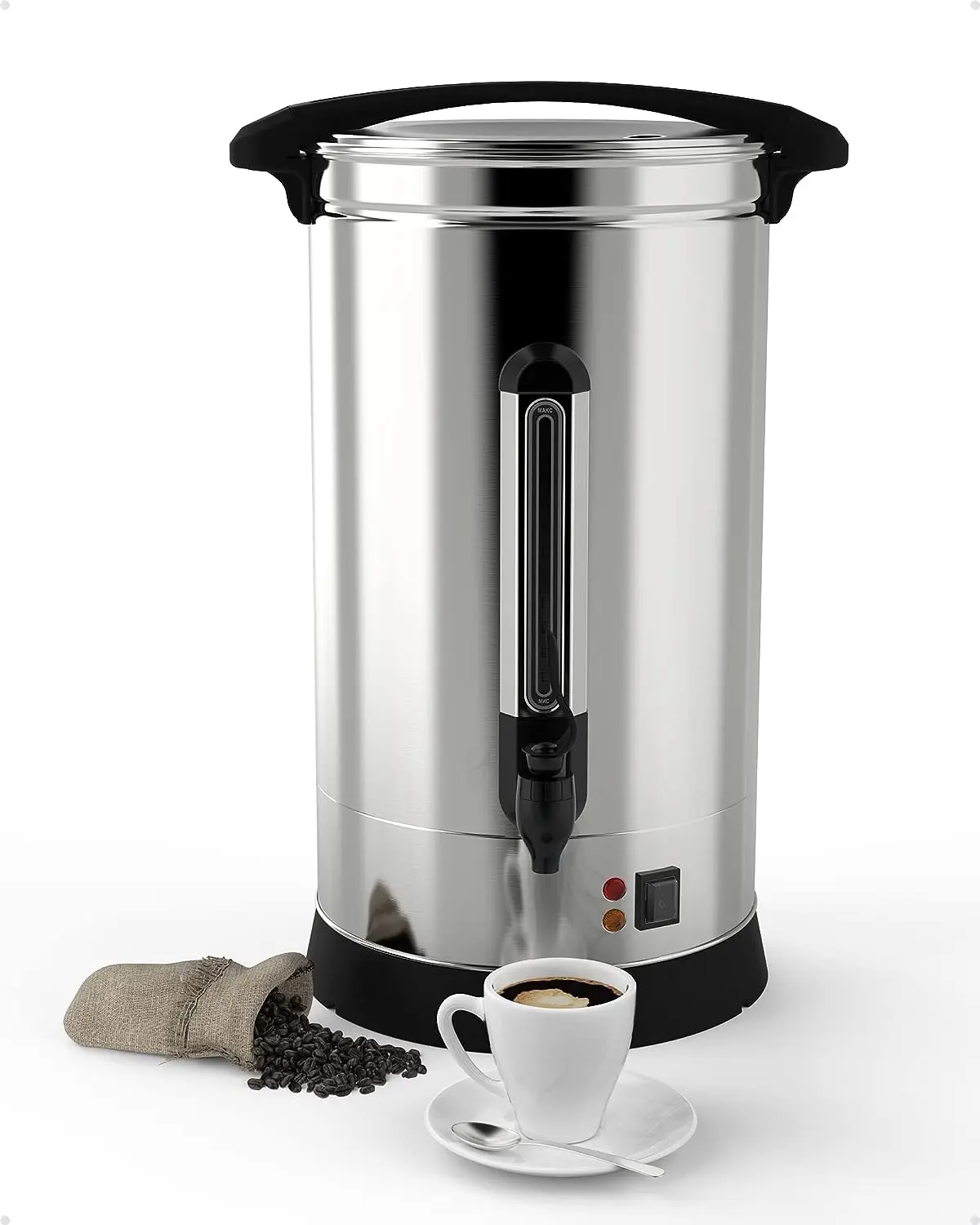 

Cup Commercial Coffee Urn, [Durable Construction] Large Coffee Urn Perfect For Church, Meeting rooms, Lounges, and Other Large G