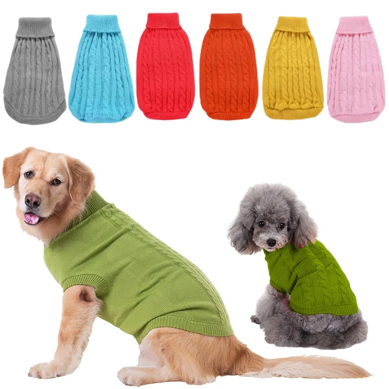 

Dogs Clothing Sweater Autumn Winter Chihuahua Pets Clothes for Small Dogs Solid Candy Color Dog Clothes Pets Ropa Para Perros