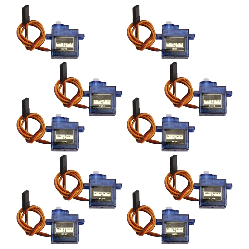 10 шт. SG90 9G микро-сервопривод для радиоуправляемых самолетов модель детской