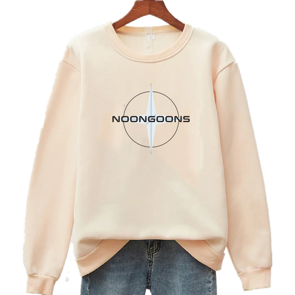 

NOON GOONS New Men's And Women's Unisex Letter Printed Long Sleeve Crew Neck Pullover Casual Sweatshirts