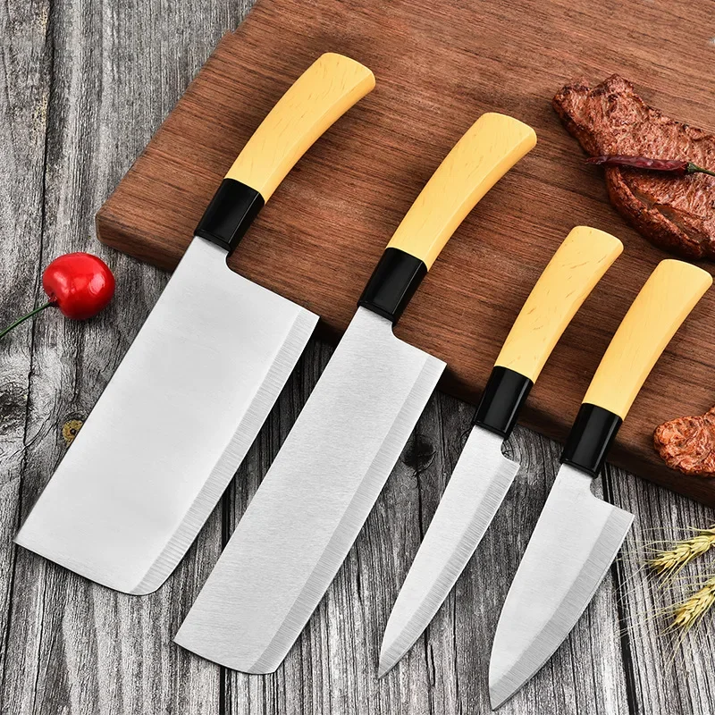 Кухонный тесак кованый японский нож шеф-повара для резки суши Сантоку