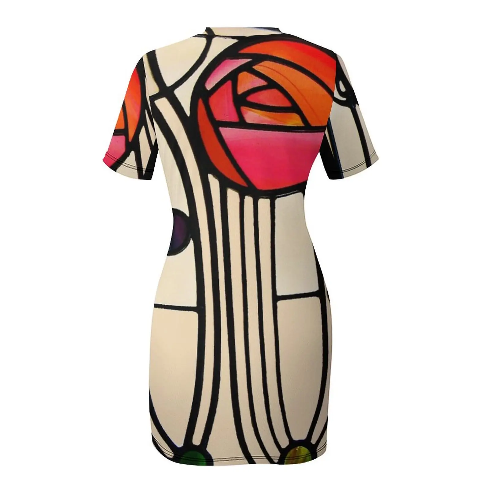 Charles Rennie Mackintosh - платье с короткими рукавами и окном африканские платья для женщин