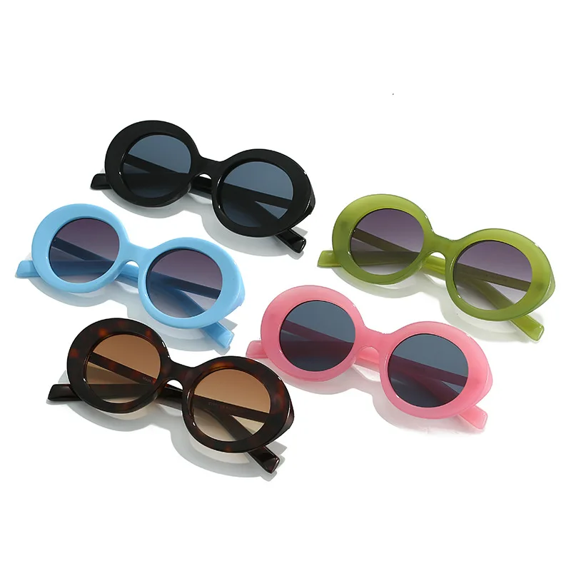 

1 шт. минималистичные Круглые Солнцезащитные очки Корейская версия Европейская и американская мода Универсальные круглые очки пляжные Универсальные солнцезащитные очки