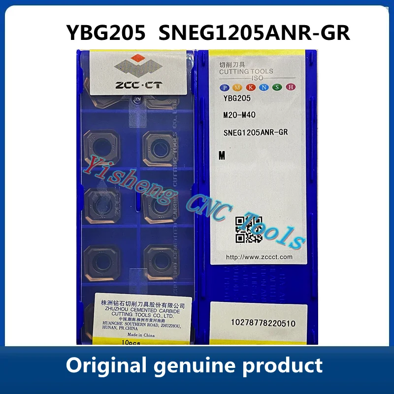 Original genuine product ZCC CT SNEG YBG205 SNEG1205ANR-GR YBS303 Milling Cutter Inserts CNC cutting tools