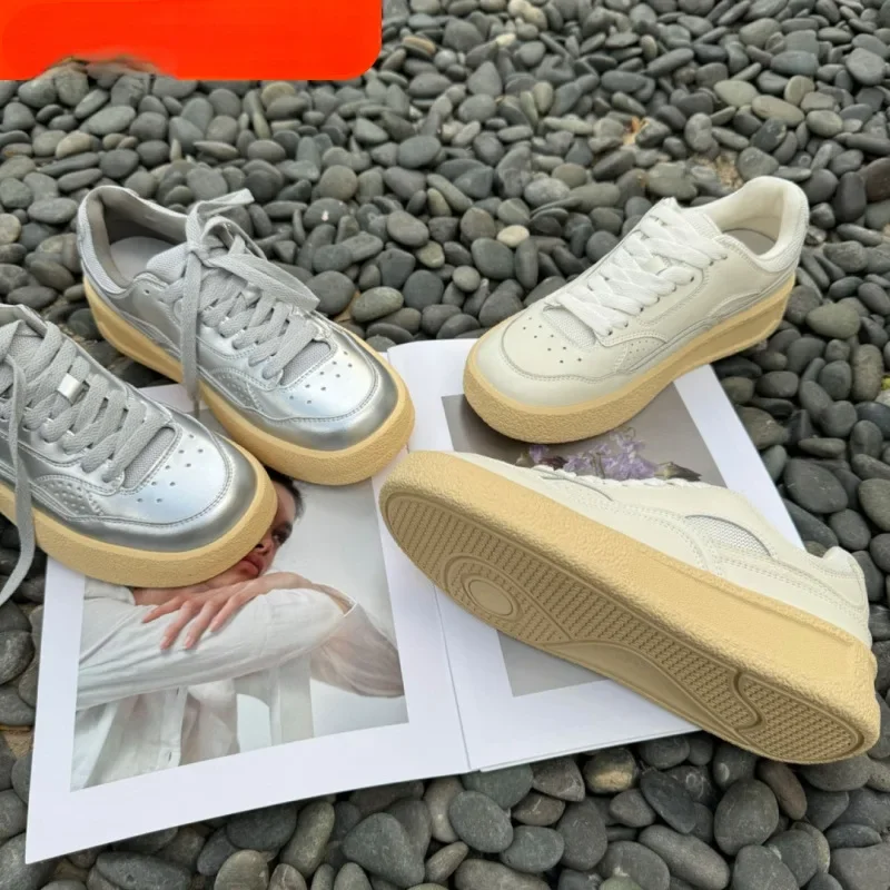 Женские кроссовки модные белые женские туфли на плоской подошве универсальная