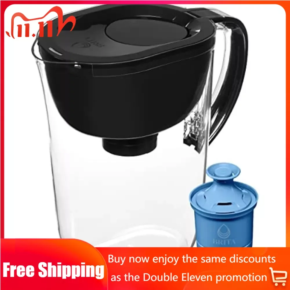 

Water Filter Pitcher for Tap and Drinking Water Filter Change Indicator + 1 Elite Filter Lasts 6 Months Drinking Water Filter