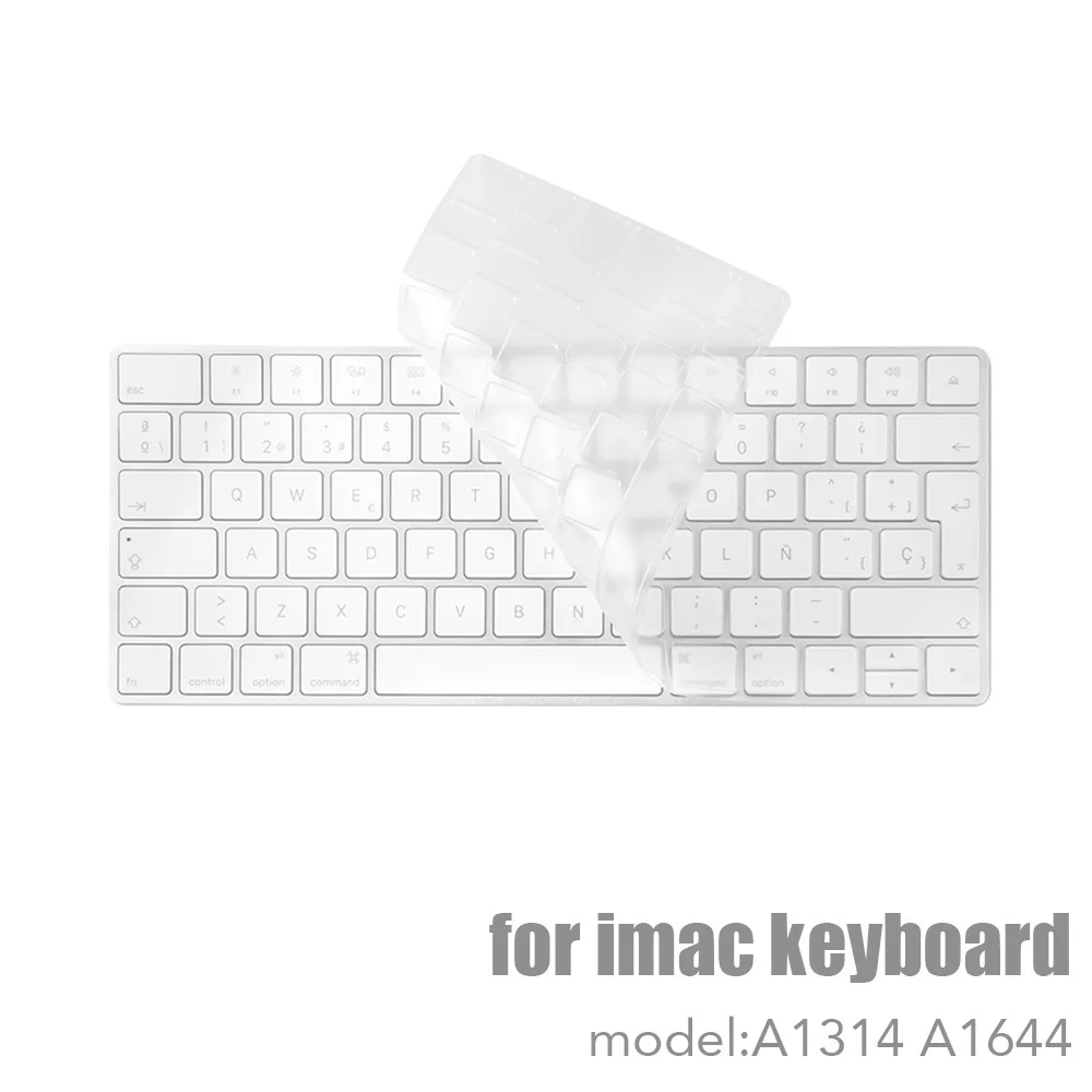 

Настольный ПК для Apple Bluetooth, беспроводная клавиатура MLA22LL/ A1644 A1314 IMAC, защитный чехол для клавиатуры, силиконовый чехол, версия для США/ЕС