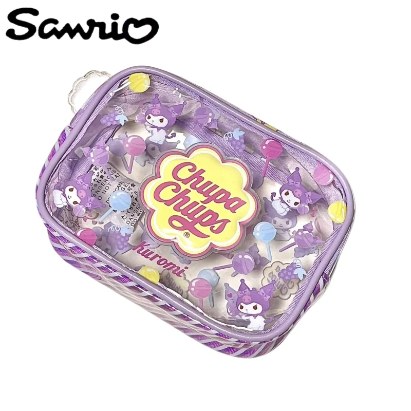 

Sanrio New Anime Peripheral Kawaii Cartoon Cute Kulomi my My Melody Cinnamon Roll Pencil Box Creative Storage Bag Gift Wholesale