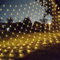 outdoor wedding party decorative light led net light string fairy garland christmas decoration for home new year garden decor