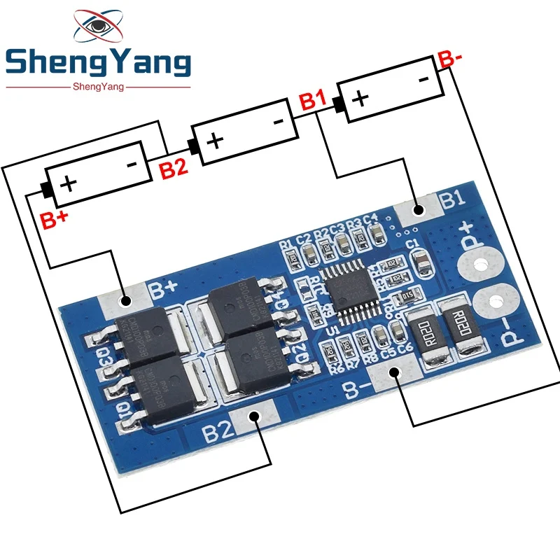 TZT 3S 20A 18650 Защитная плата зарядного устройства литий-ионного аккумулятора 10 8 В 11 1