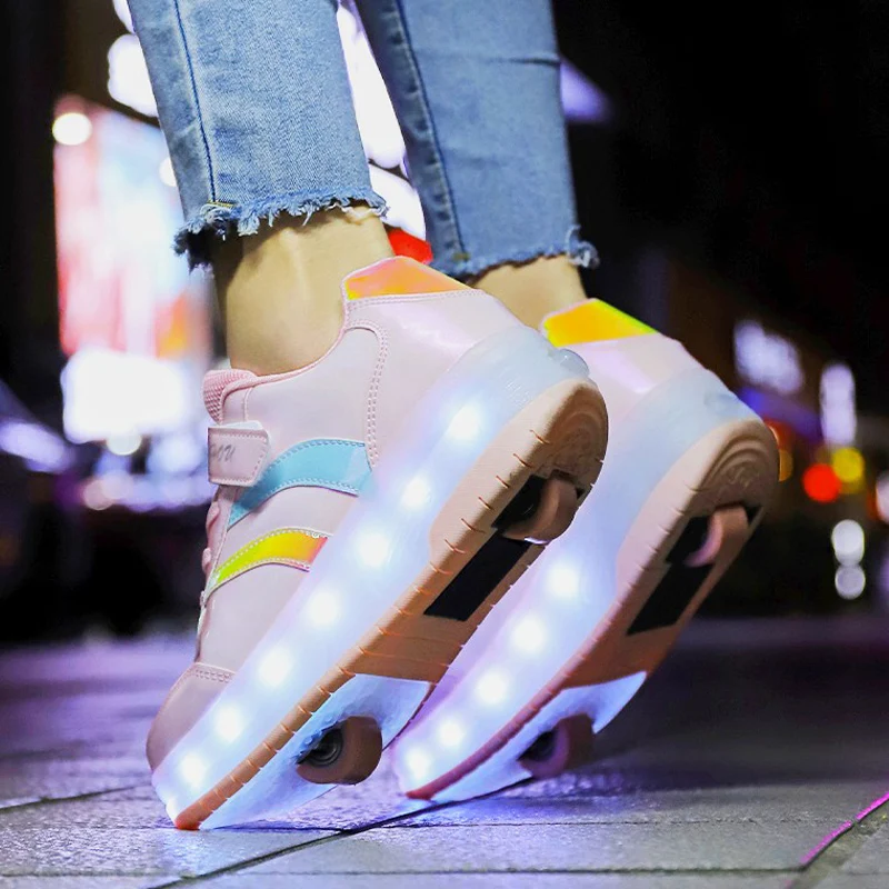 

Детские кроссовки на роликах, повседневные спортивные кроссовки для мальчиков и девочек, подарок на день рождения, игрушки, модель Весна 2023