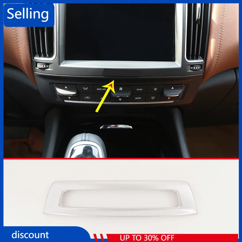 

Central Control Mode Button Frame Trim Matt ABS 1 Pcs For Maserati Levante 2016-2019 CarInterior modification Accessories
