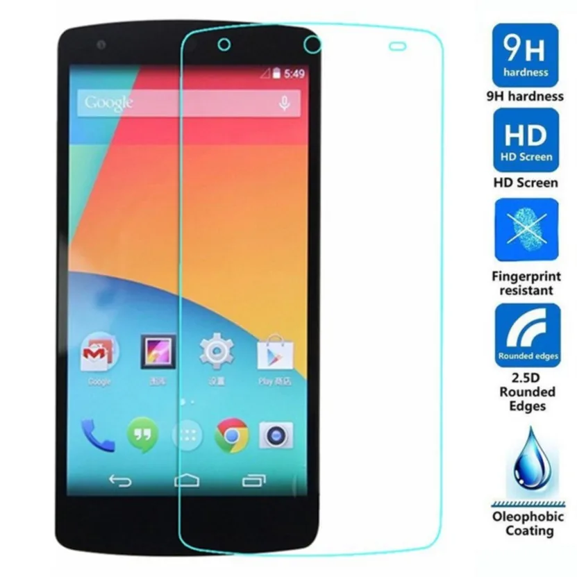 for lg for google nexus 5 tempered glass 9h protective film explosion-proof lcd screen protector on for nexus 5 e980 guard