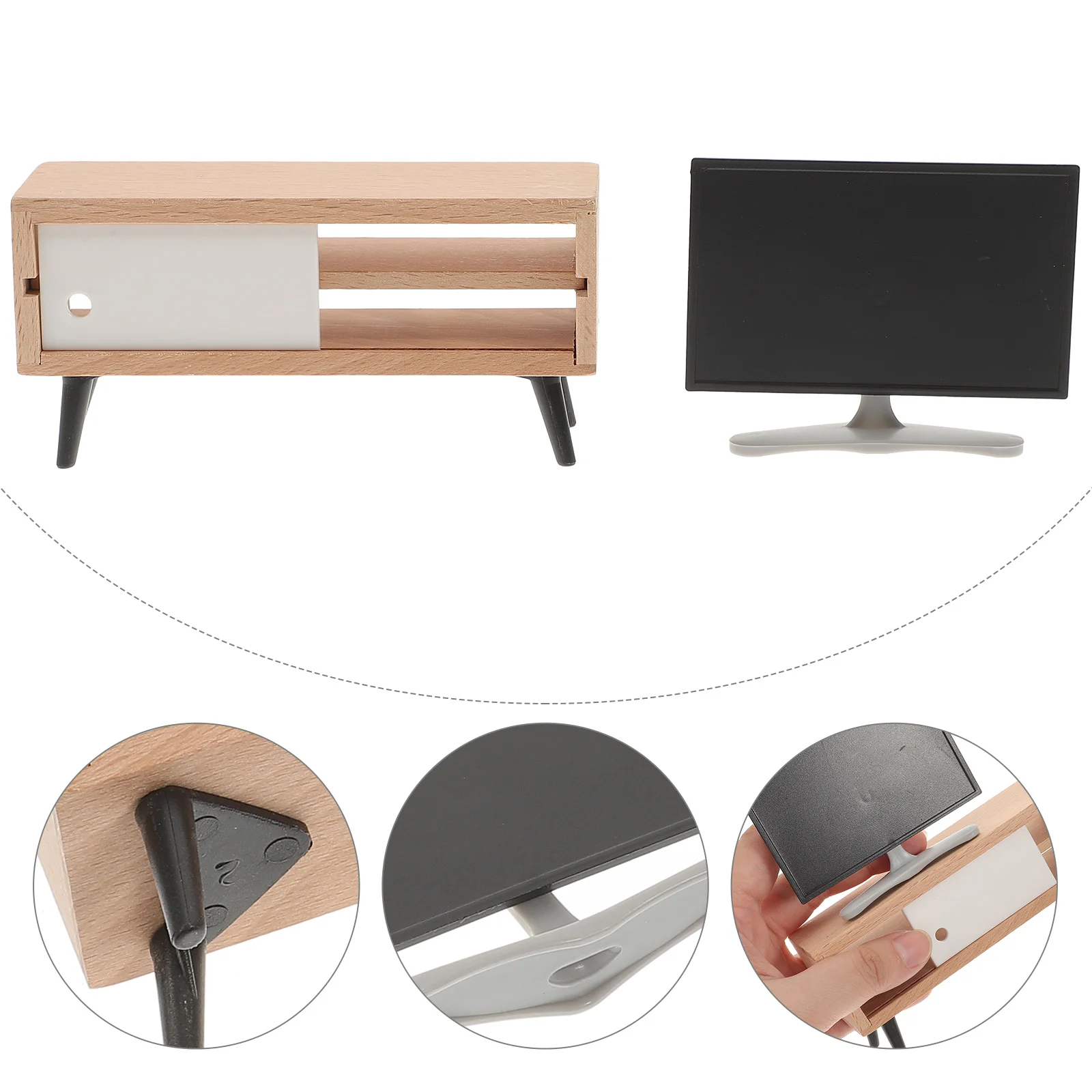 

House Furniture Accessory Mini Decor Model Miniatures Ornament Adornment Set Gift Kids