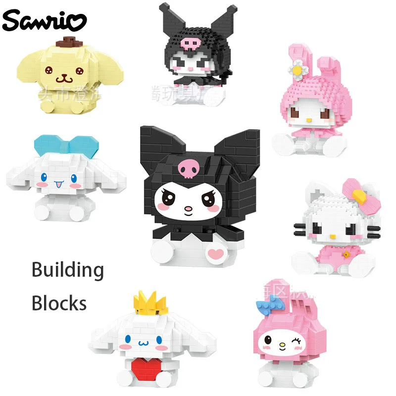 

Технические строительные блоки Kawaii Kuromi My Melody Kartoon строительные блоки аниме детские блоки игрушки для отдыха для детей