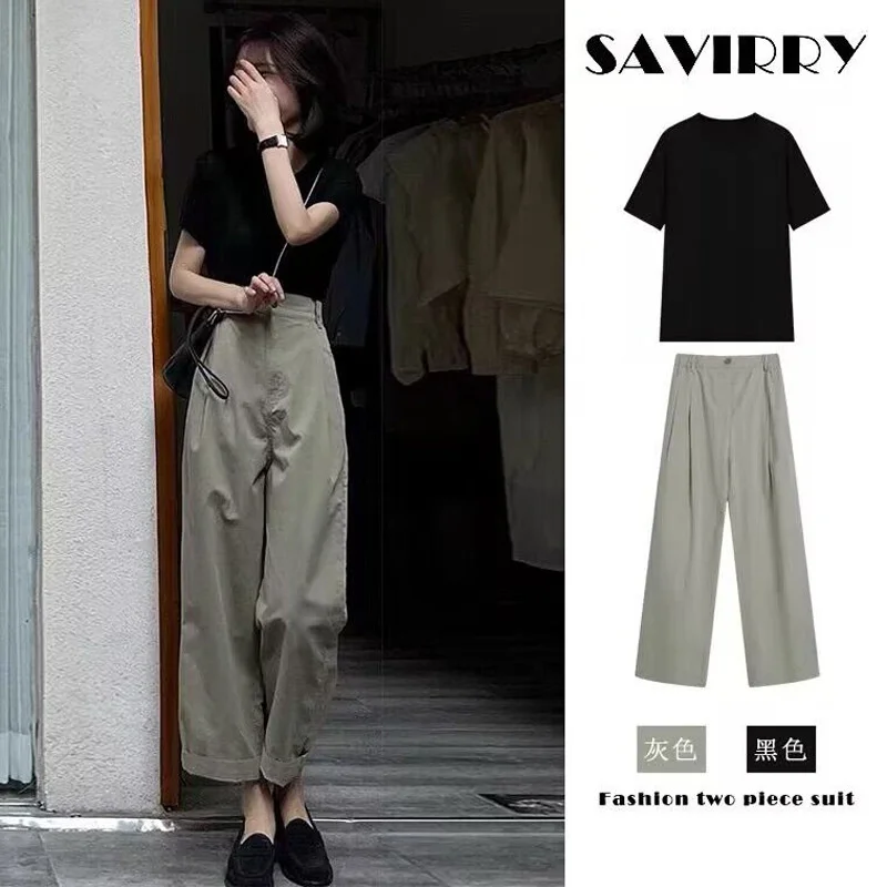 

Summer Salt Light Style Wear a Complete Set of 2023 New Women's Milk High end Korean Drama Two Piece Set