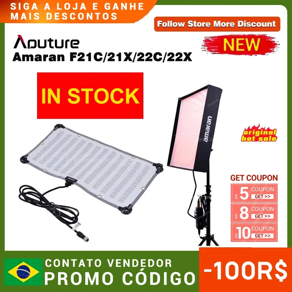 В наличии Aputure Amaran F21C F21X F22C F22X гибкий свет 2500-7500K 100/200W RGB Полноцветный студийный