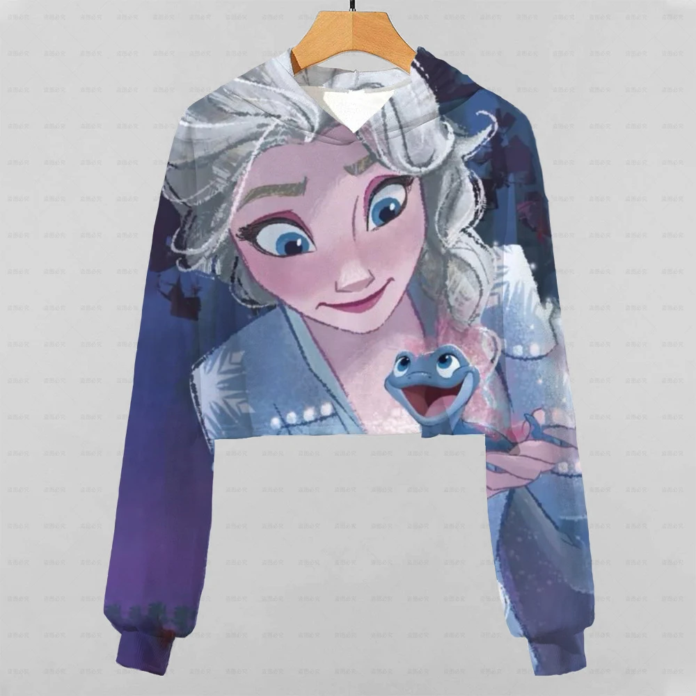 

Детский осенний свитер с длинным рукавом, одежда с капюшоном для мальчиков и девочек, свитер для ледяного и снежного сезона 2, топ принцессы ...