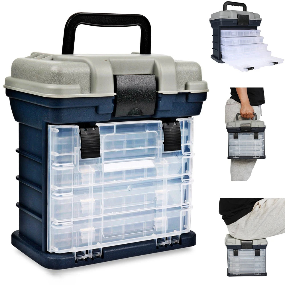 

5 шт., коробка для рыболовных снастей, 5 ячеек