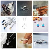 5pcs random jewelry blind box men and women temperament ring ear studs necklace jewelry every opening is a surprise wholesale