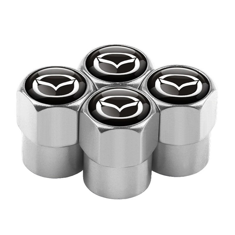 

4 шт. металлические автомобильные значки, колпачки для клапанов колес, автомобильные аксессуары для Mazda 3 5 7 Axela CX5 CX3 MX3 MS Atenza RX7 CX7 CX9 CX8