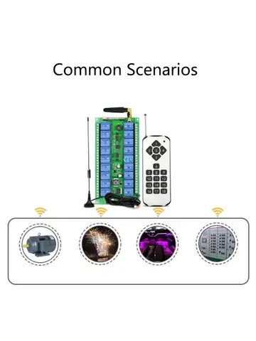 315 МГц 433 МГц RF Дистанционный контроль беспроводной переключатель 12V-36V 18CH 18WAY REVIVER и 18CH-передатчик для двери