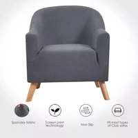 jacquard bar chair cover club stretch arm chair slipcover study tub chair cover living room