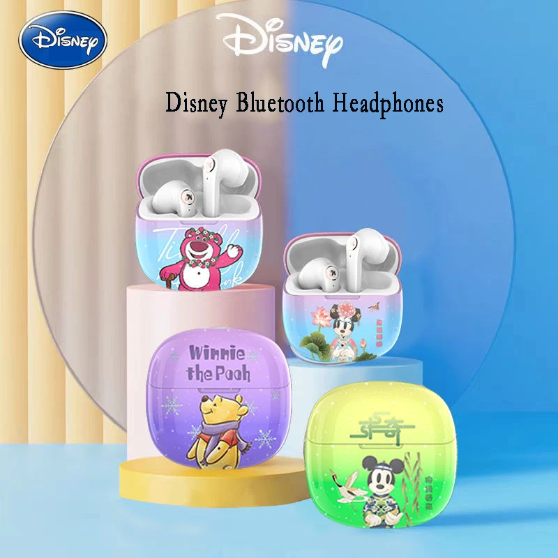 

Disney Mickey Minnie Lotso Winnie True Wireless Bluetooth Headphones HIFI Sound Quality Game Noise Cancelling Long Battery Life