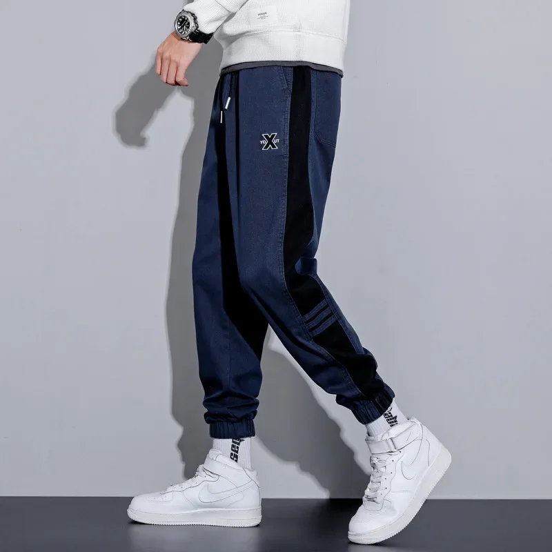 Осень/зима 2022 новые мужские модные повседневные брюки-карго с широкими штанинами