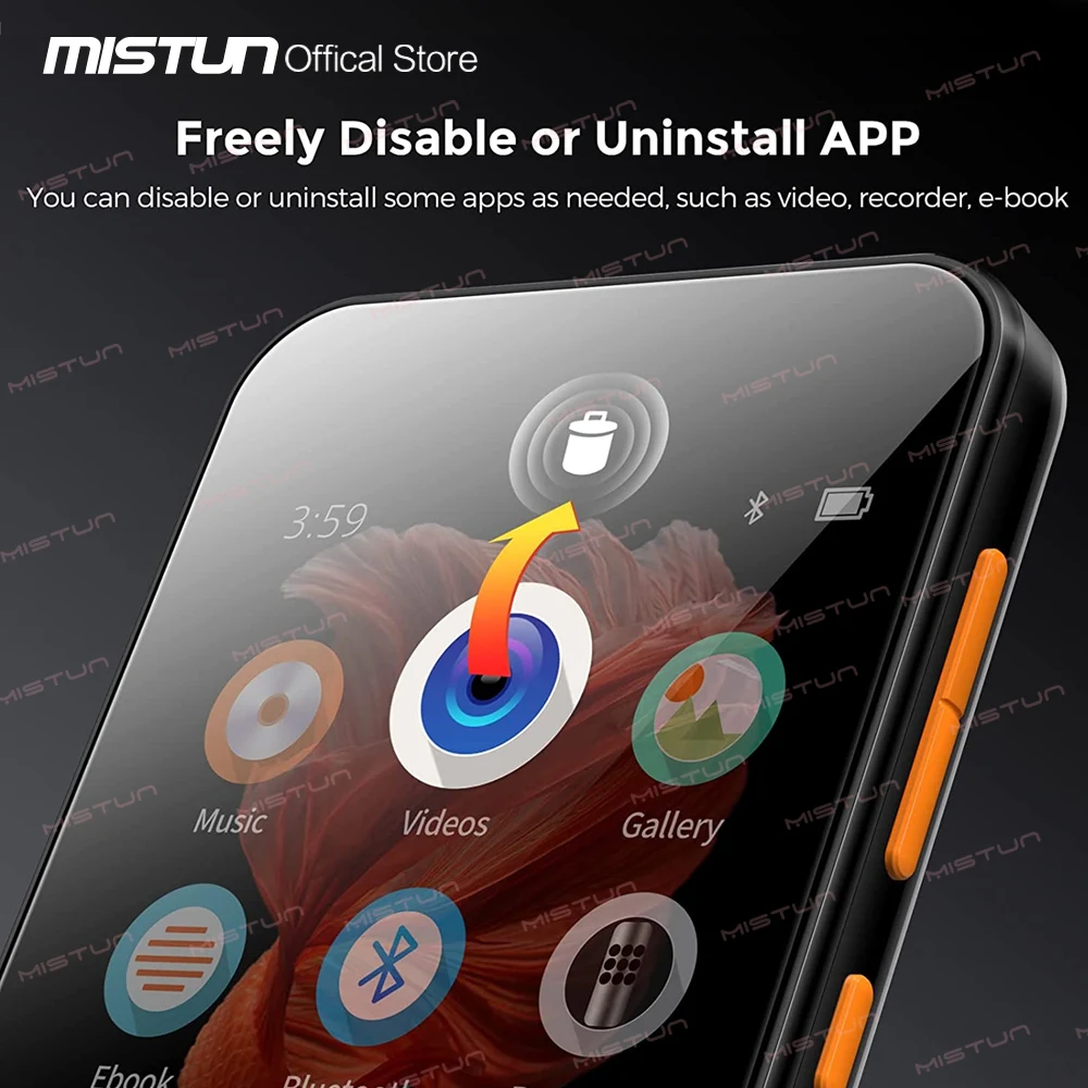 MP3-плеер с поддержкой Wi-Fi Android MP4 Bluetooth 4 0 дюйма FM/рекордер/браузер/макс. 512 ГГц |