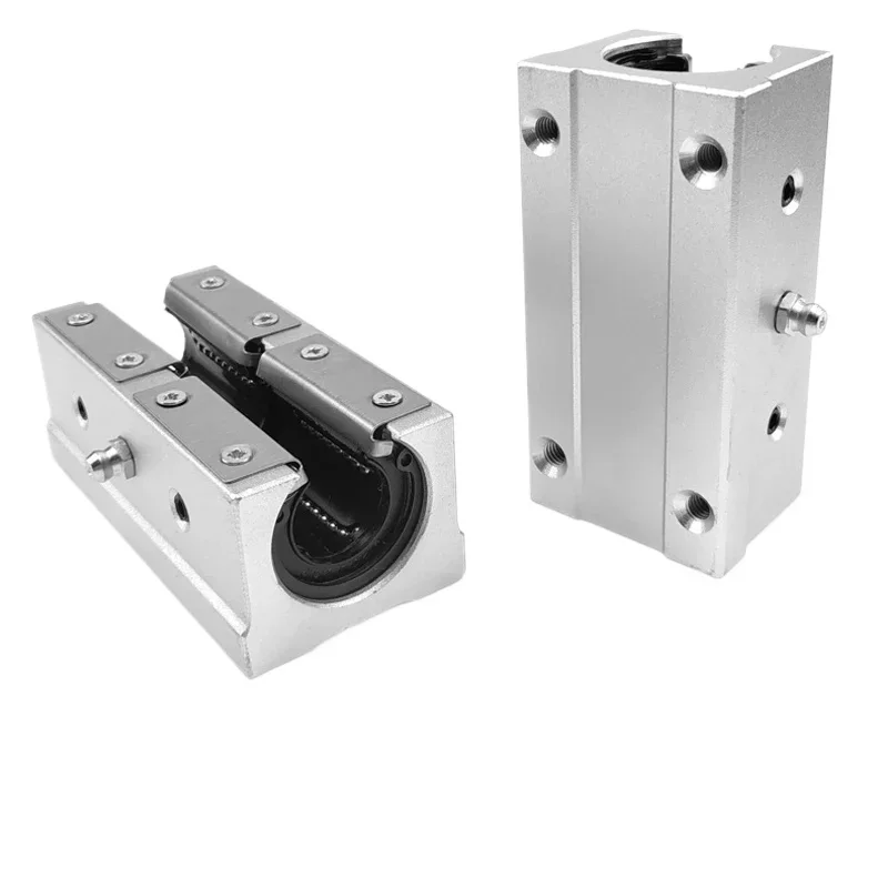 Фото 2 шт./лот SBR10LUU SBR12LUU SBR16LUU SBR20LUU SBR25LUU линейный блок шарикоподшипников открытого типа фрезерный станок с ЧПУ SBR линейная направляющая №3