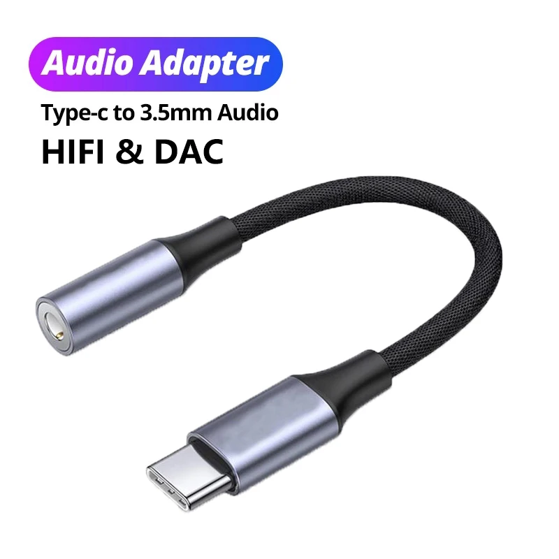 Tip-C 3.5 Jack Ses Kablosu USB C 3 5 MM Jack Aux Adaptörü Telefon Aksesuarları Cabo Adaptador USB Tipo C USB C Adaptörü Kulaklık