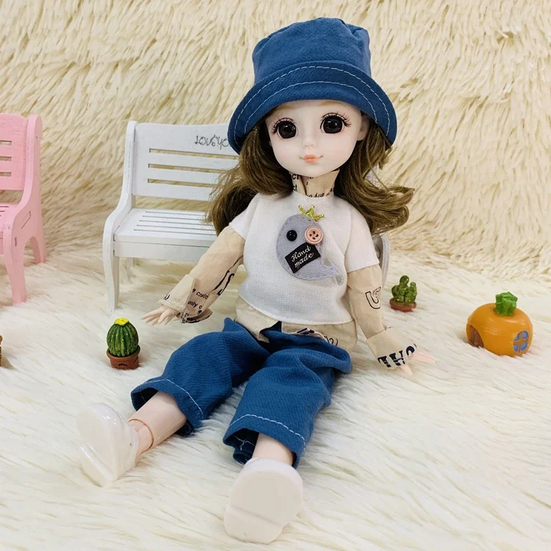 Шарнирные куклы BJD 1/6 20 шарниров полный комплект с модной одеждой мягкий парик 3D
