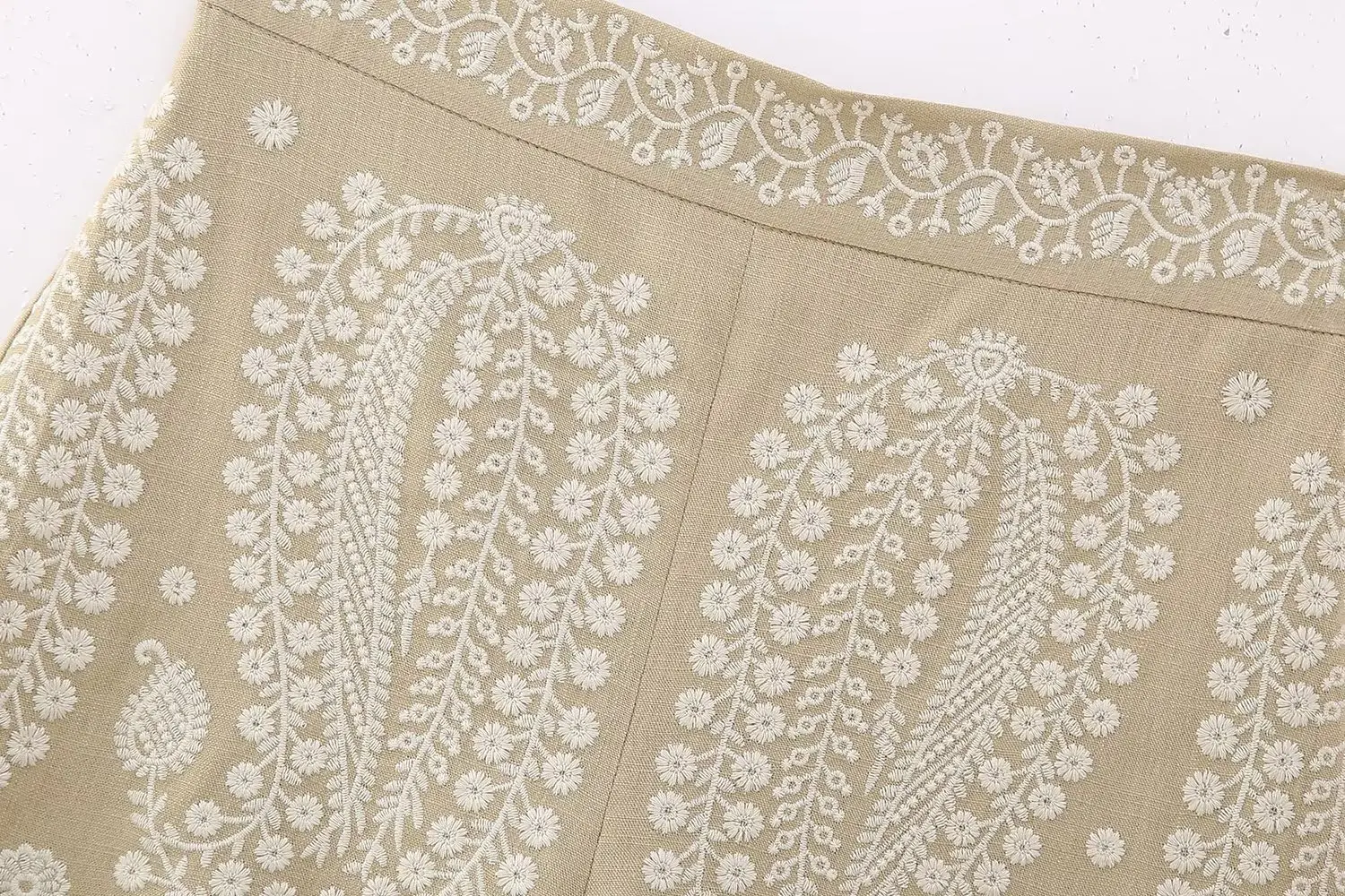 News Fashion Thin Style Vintage Embroidery Women High Waist Shorts 2023 Summer Zipper Side Casual Shorts Female Short Pants Y2k