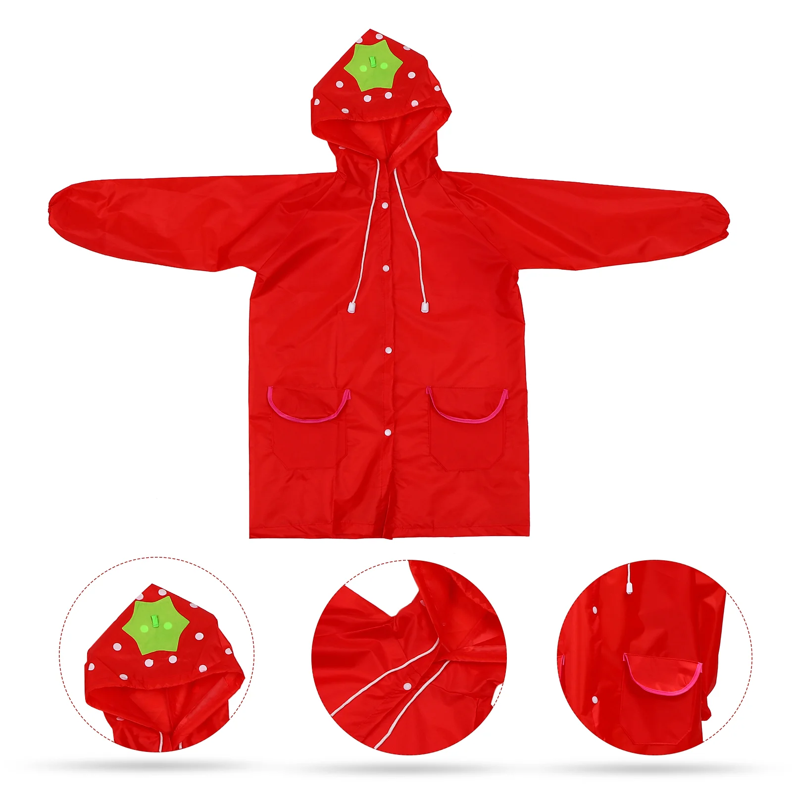 

Kids One Piece Rainsuit Waterproof Poncho Baby Rain Wear Kids Cartoon Raincoat Hooded Rain Girls Lightweight Jacket