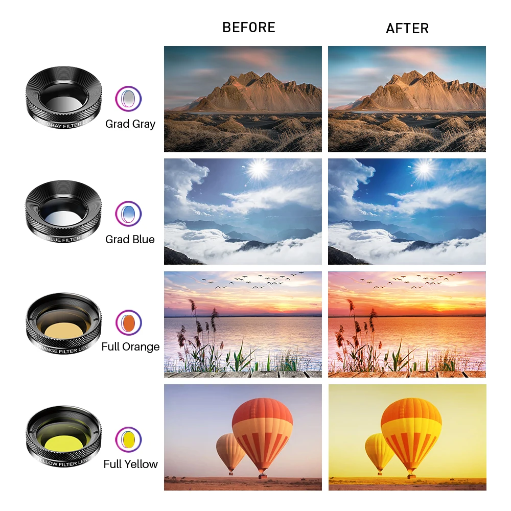 Factory price Multi-functional APEXEL DG11 HD Phone Camera Lens Eleven-lens-in-one Glass photography for Mobile |