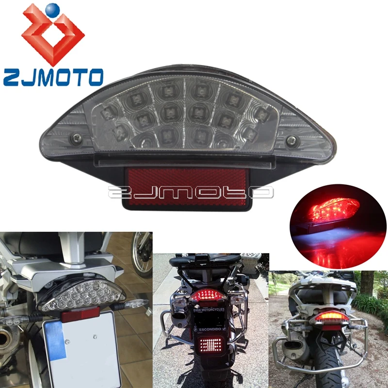 

Motorcycle LED Tail Brake Light License Plate Taillights For BMW F650 F800 R1200 R1200GS R1200R F650GS F650ST F800 Rear Light
