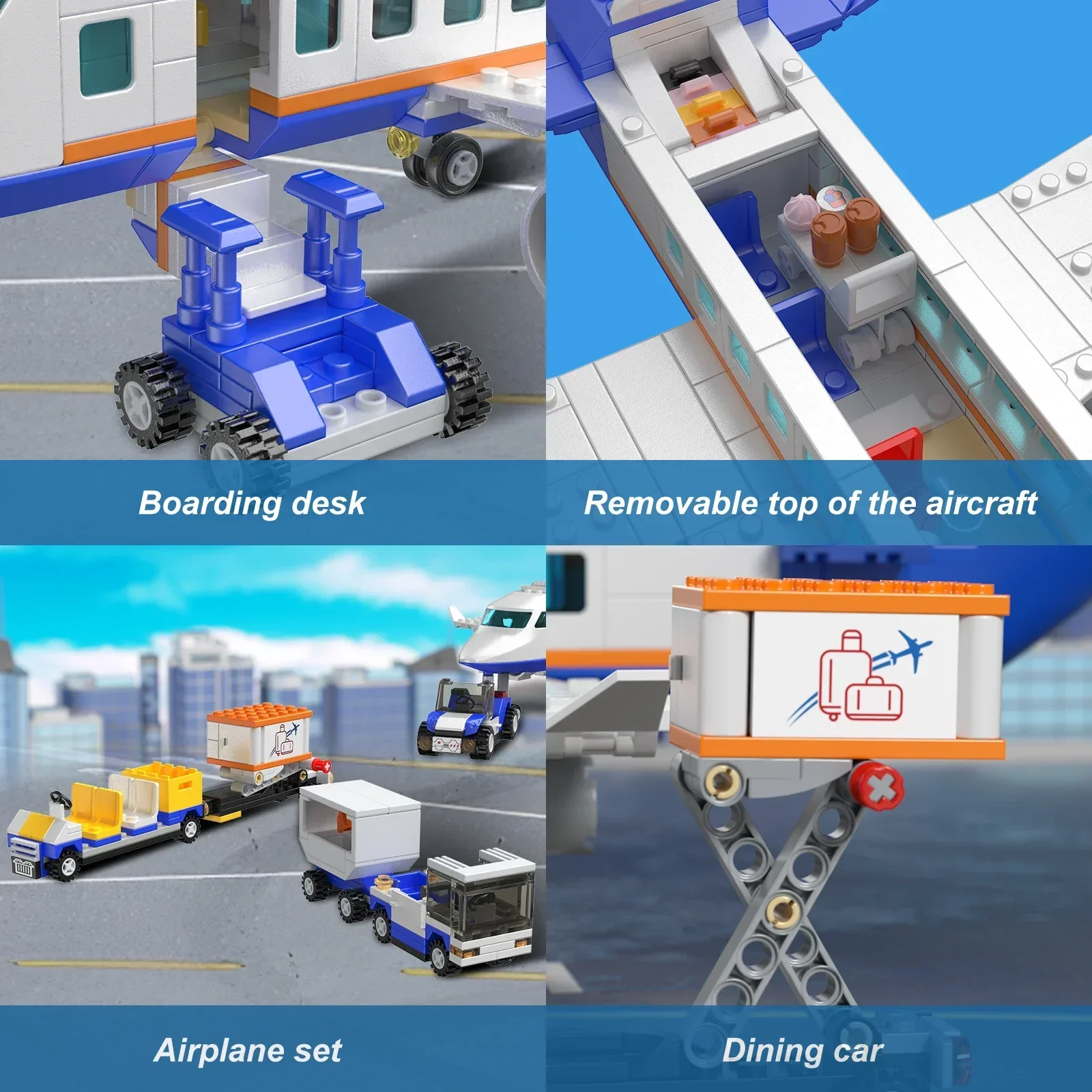 Детский конструктор Самолет и автомобили