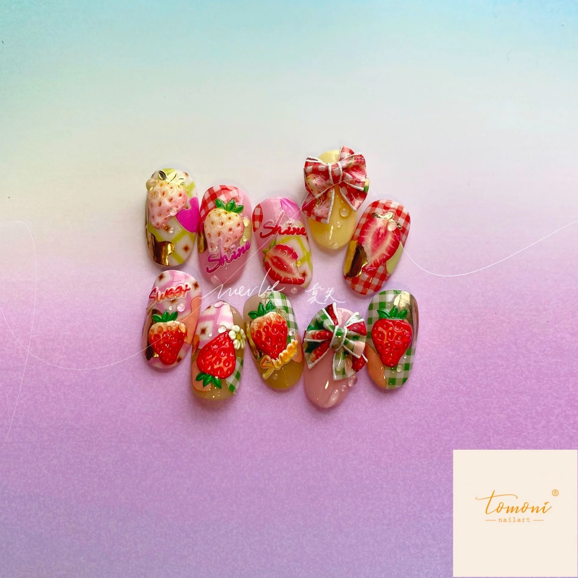 

Рельефная наклейка для наращивания ногтей Tomoni ms185